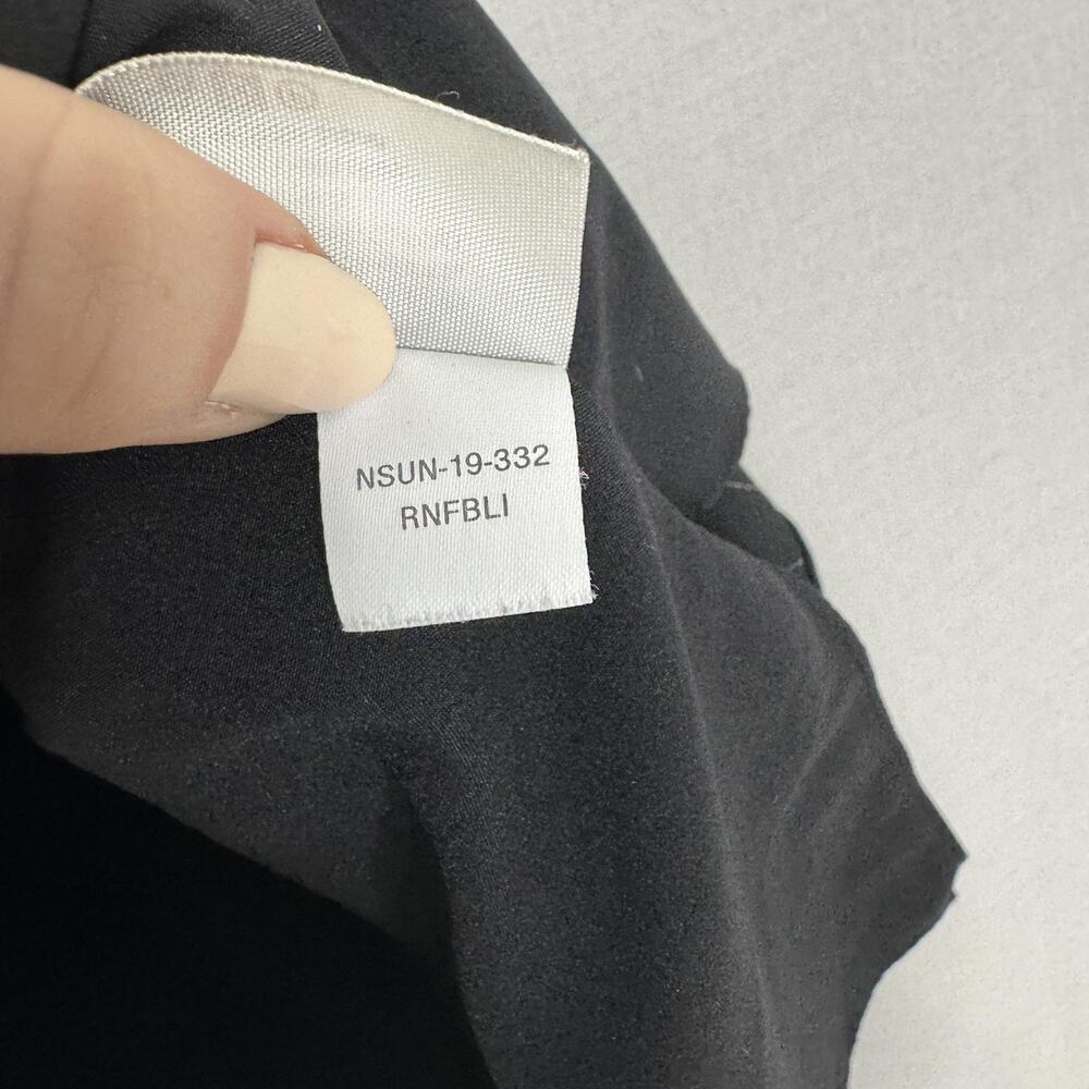 MM.LaFleur Rhonda Top Womens Large Black Pinstripe V Neck Blouse Tank Office - Picture 12 of 12